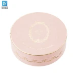 High End Mini Pink Round Praline PVC Insert Packaging Transparent Love Chocolate Bean Paper box