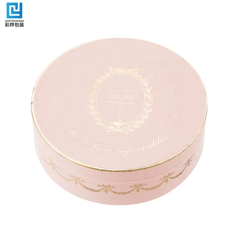 High End Mini Pink Round Praline PVC Insert Packaging Transparent Love Chocolate Bean Paper box