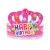 Import High grade gold card paper crown birthday hat printing happy party decorations supplies happy birthday hat from China
