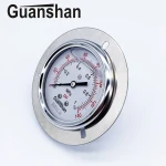 high precision stainless steel differential manifold glycerin silicone oil filled torque pressure gauge