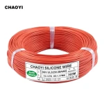 High Quality 3KV 6KV 10KV 20KV UL3239 AWM 24/22/20/18/16AWG Silicone Rubber Wire High Voltage Silicon Cable Silicone Wire