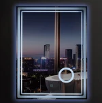 High quality  and low price  led light mirror  with magnifying glass with CE Certificate