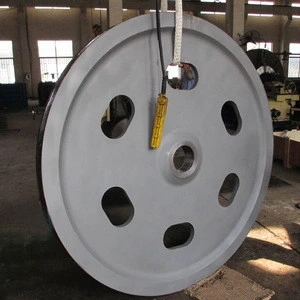 high quality cast steel pulley for crane equipment