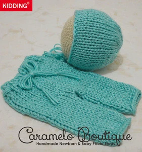 High quality Crochet Infant Hat Newborn Baby Bonnet Hat Baby Photography Props, Handmade knitted