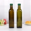 High Quality Durable 250Ml 500Ml 750Ml Jasper Green Square Glass Stocked Olive Oil Bottle