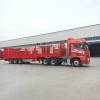 High Quality Enclosed 40ft 40-60tons Cargo Trailer Utility Stake Fence Semi Trailer