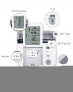 High-quality hospital medical  blood pressure print machine armband upper arm blood pressure monitor on sale