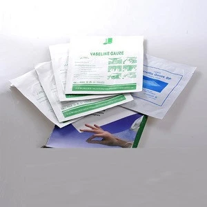 High quality medical gauze paraffin dressing pad sterile vaseline gauze