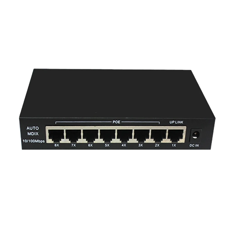 High quality network switch 8 port 24v 3A poe switch 10/100mbps passive switch