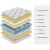 High quality pillow top grade 100 natural latex foam mattress