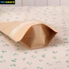 High quality plastic lined kraft paper pouch stand up zip lock bag with clear window for dried food,snack packaging