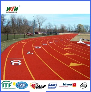 High Quality Sandwich System Jogging Track Surface Material Up To IAAF Standard