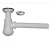 Import High quality washing basin drain pipe 32mm bottle trap from China