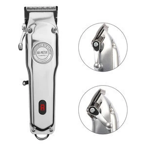 High sales and high quality metal hair clipper for men cordless electric hair trimmer  with battery
