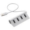 High Speed 4 Ports USB 2.0 Splitter Hubs with LED lights