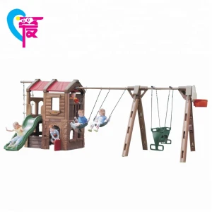 HL-1234 Children Amusement Park Outdoor Toys Swing Slide