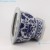 Import Home Garden Planter Blue and White Twisted Flower Motif Square Shape Porcelain Flower Garden Plant Pot from China