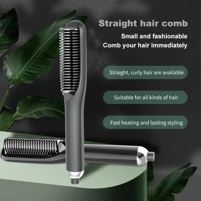 Buy Home Use Electric Hair Care Straightener Comb With Fast Heating & 3 ...