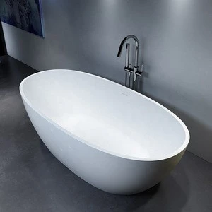 Hot Italy design  freestanding spa artificial stone bath tub