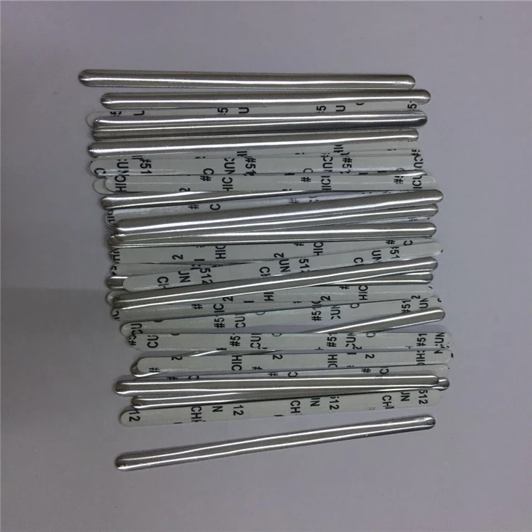 Hot Melt Adhesive Nose Clip Aluminum Nose Wire 0 5x5mm Bendable Adjustable Metal Silver Customized Steel Mask Surface Series Pcs