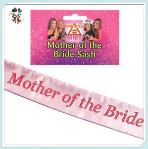Hot Pink Wedding Hen Party Wide Satin Sashes HPC-0909