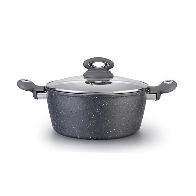 Hot sale custom logo aluminum pots set cookware casserole