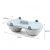 Import hot sale Double Egg Poacher Cups Egg Cooker Microwave Poached Egg Steamer Kitchen Gadget from China