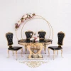 Hot Sale Elegant Wedding Furniture Stainless Steel HATHOR Wedding Oval Table
