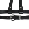 Hot sale fashion ladies PU strap belt black 2021