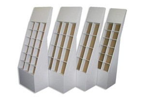 Hot sale OEM design advertising corrugated cardboard stationery display rack