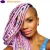 Import Hot sale three tone four tone rainbow color crochet braid hair products jumbo braiding hair extension from China