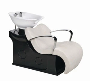 Hot Sale White Black Beauty Salon Furniture Modern Hair Washing Shampoo Chair