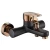 Hot Sales bathroom Single Hole Brass Basin lavatory Faucets  water mixer faucet Basin mixer surface black and rose gold