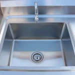 hot sales Kitchen Equipment High quality double bowl kitchen sink with drainboard from Greater