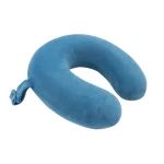 Hot Sales Velvet U-Shape Travel Pillow Memory Foam Neck Pillow for Camping and Sleeping