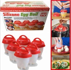 Hot sell silicone cup egg boil cooker without shell,egg cooker as seen on tv,rapid egg cooker