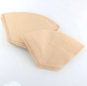 Hot Selling 100% No Bleach 40pcs Unbleached Pre-folded Square Coffee Cup Filter Paper