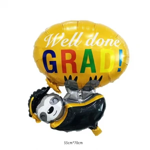 Hot selling congratulation foil balloon, new arrival grad foil balloon,grad helium balloon