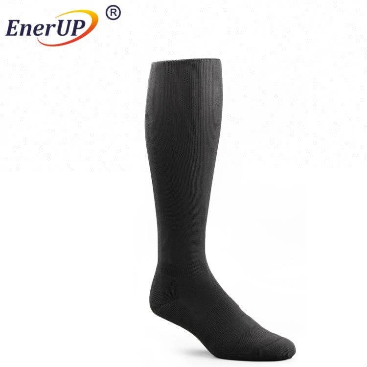 Hot selling cotton sports copper compression athletic knee high socks