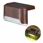Hot Selling Fence lamp Solar Powered LED Deck Stairs Outdoor Garden Wall Fence Yard Lamp Lights Patio Railing Path Wall Lamp