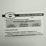 Hot selling!!! plastic scratch off sticker phone card with factory price custom