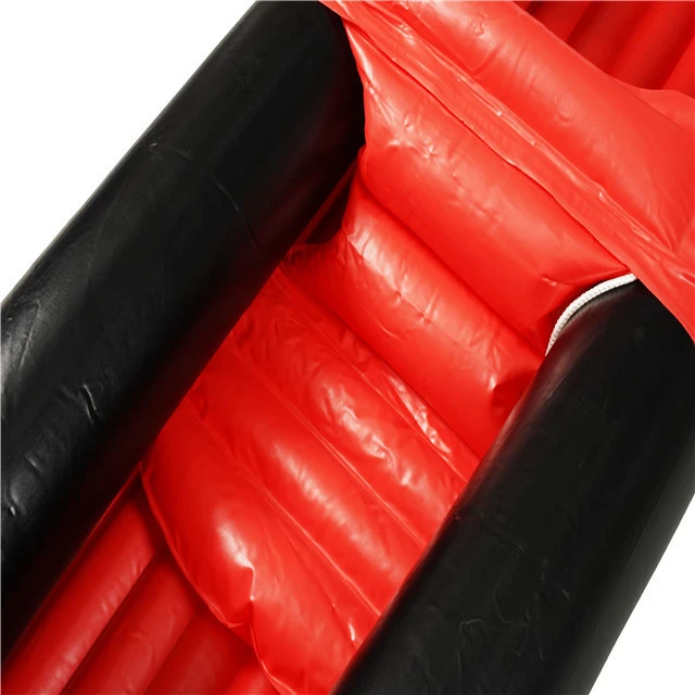 Hot selling red rowing boat kayak inflatable canoe for outdoor fishing water drift