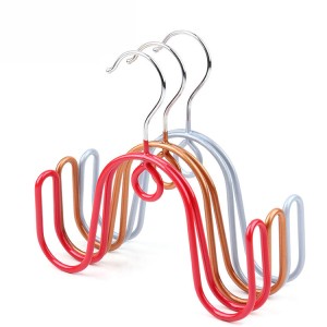 hot selling shoes use pvc coated metal hanger for lingerie hangers