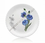 Hot Selling Stackable Food Grade Plastic PP Round Dinner Full Plates With Attractive Foil Printing Bulk Sale Wholesale Corporate