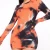 Import Hot style camouflage Orange & Black tie-dye long sleeve dress from China