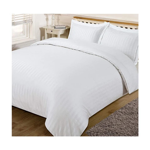 Buy Hotel Bed Linen White Color 100 % Cotton Fabric King Queen Size Bed ...