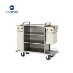 Hotel Room Maid Cleaning Carts Linen Service Trolley Cart