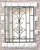 Import house gate designs cheap steel black wrought iron window grill security window from China
