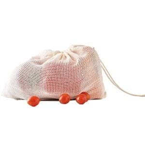 Hw0063 organic mesh cotton shopping bag