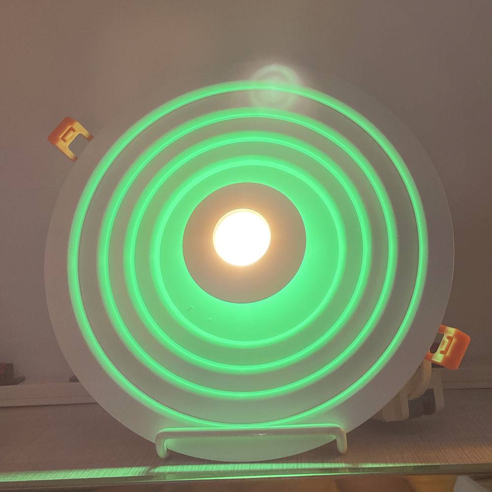 Tri Color Round Led Light Buy In Stock Round Square Tri Muti Two Colors Led Panel Light 7+3w 15 ...